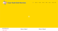 Desktop Screenshot of curetechcivilservices.com