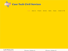 Tablet Screenshot of curetechcivilservices.com